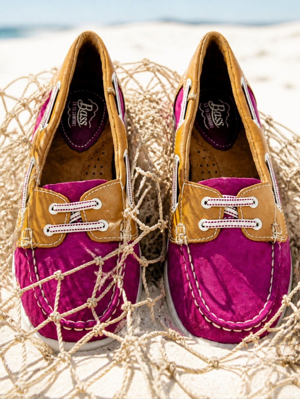 BASS 6½ Deck Shoes Revived! SAME Comfort + Artsy Bold RETRO FLAIR 80s MEET 00's! - Picture 4 of 15